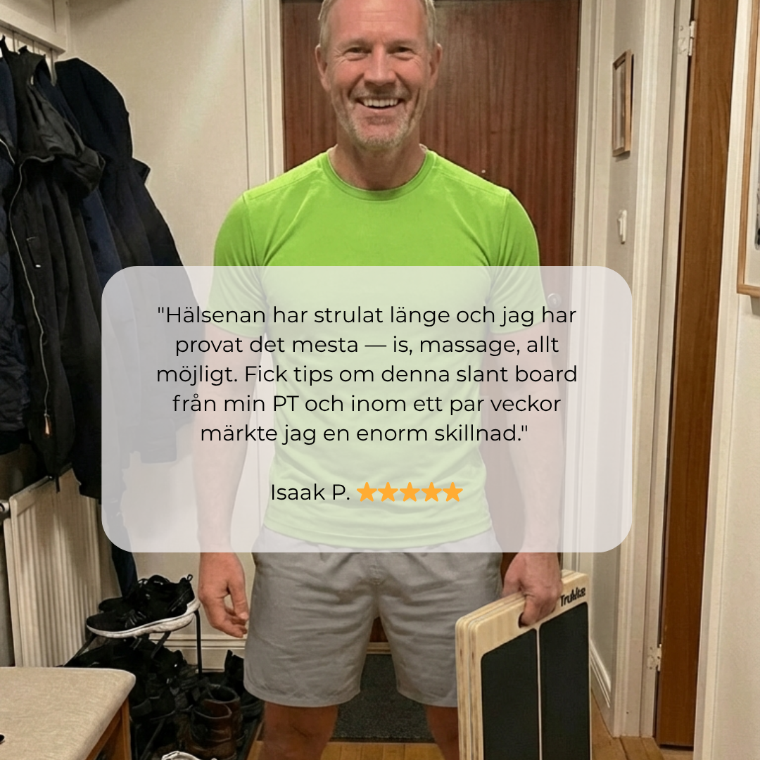 Trukka Slant Board Original - träningsredskapet som används av fysioterapeuter för att rehabilitera hälsporre, hälseneinflammation och knäskador
