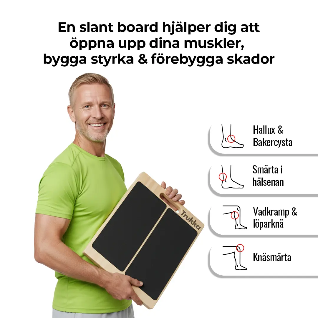 Slant Board Original - Förbättra rörlighet, styrka & balans Trukka
